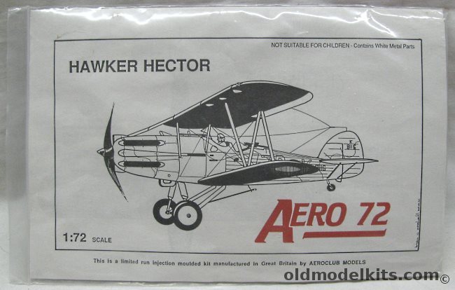 Aeroclub 1/72 Hawker Hector - RAF No. 613 Sq November 1939- June 1940 / Irish Air Corps No. 90 1940 - Bagged plastic model kit